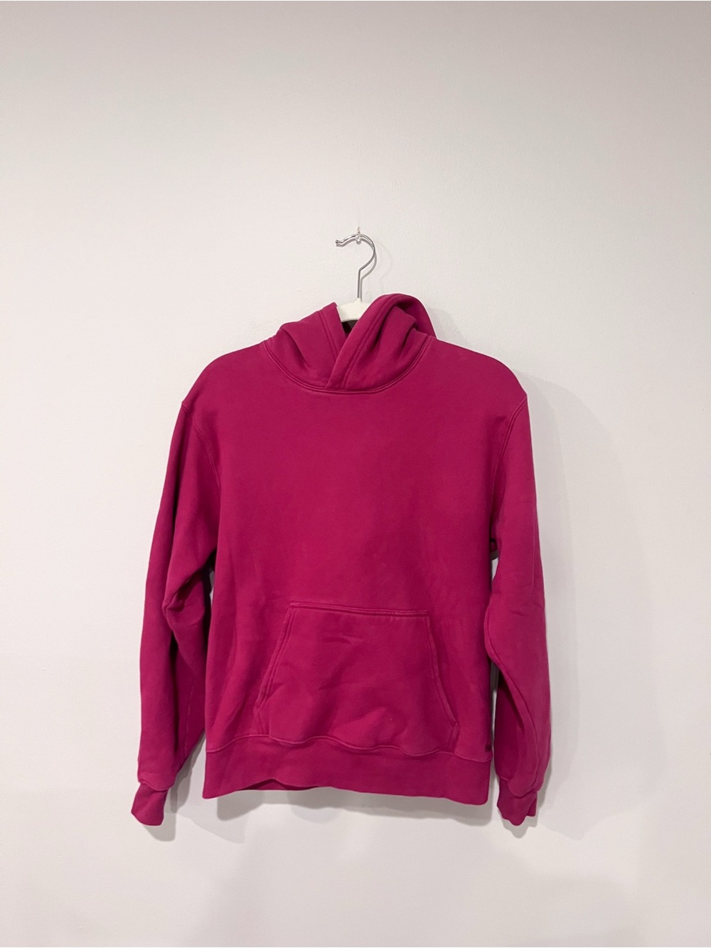 Aritzia TNA Cozy Sweatfleece Perfect Hoodie Fuchsia